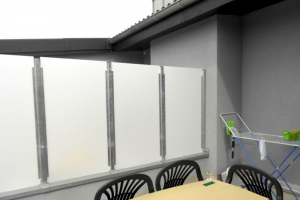 Sichtschutzelemente Stahl / Sicherheitsglas
