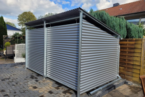 Fahrradhaus Müllhaus Stahl Wellblech