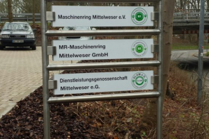 Firmananzeiger Hinweischilder Edelstahl