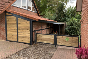 Gartentor Zaun, Gartentor pulverbeschichtet feuerverzinkt