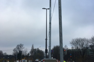 Kabelmast Kameramast Stahl Segmente mobil